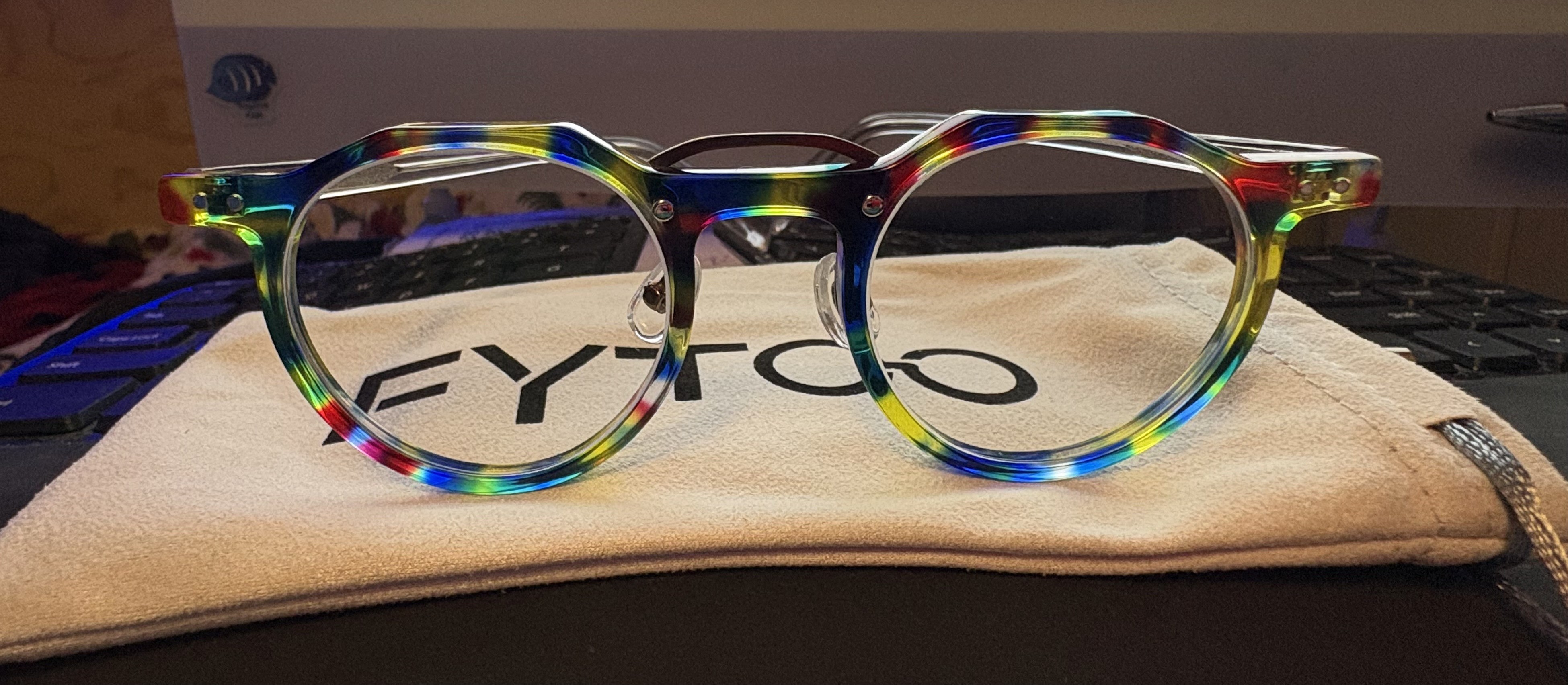Abbas Geometric Multicolor Eyeglasses | Fytoo Optical