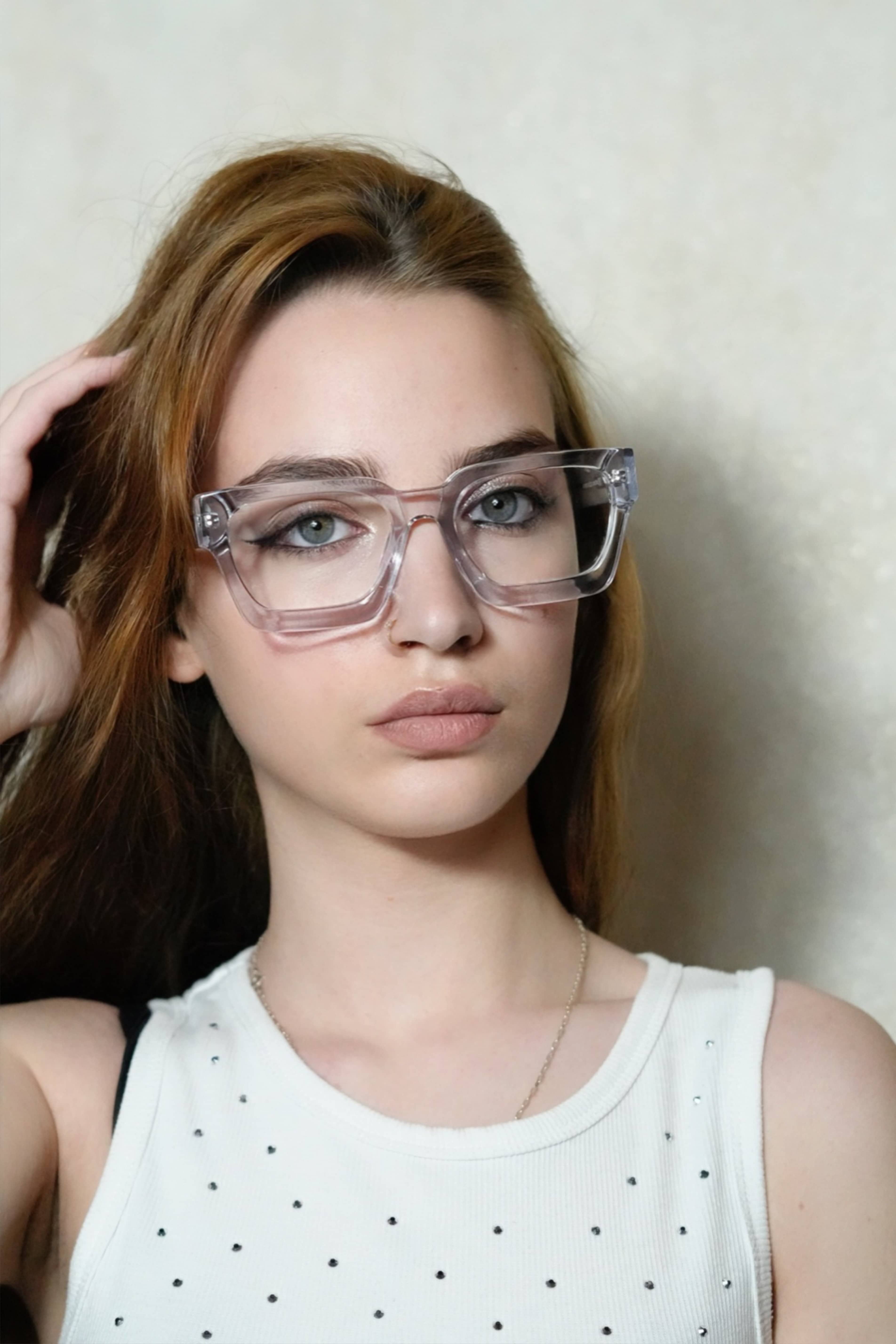 テンプルトンフレーム Square Frame Eyeglasses | Women's glasses | Fytoo Optical