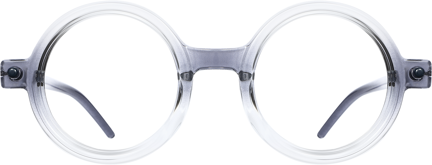 Fytoo Round Two Tone TR90 Full Rim Eyeglasses