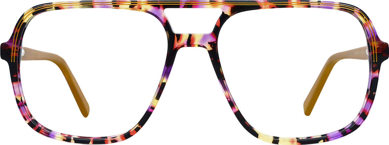 Fytoo Aviator Floral TR90 Full Rim Eyeglasses