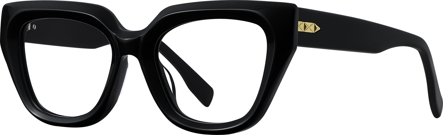 Faeliorana Geometric Black Eyeglasses | Fytoo Optical