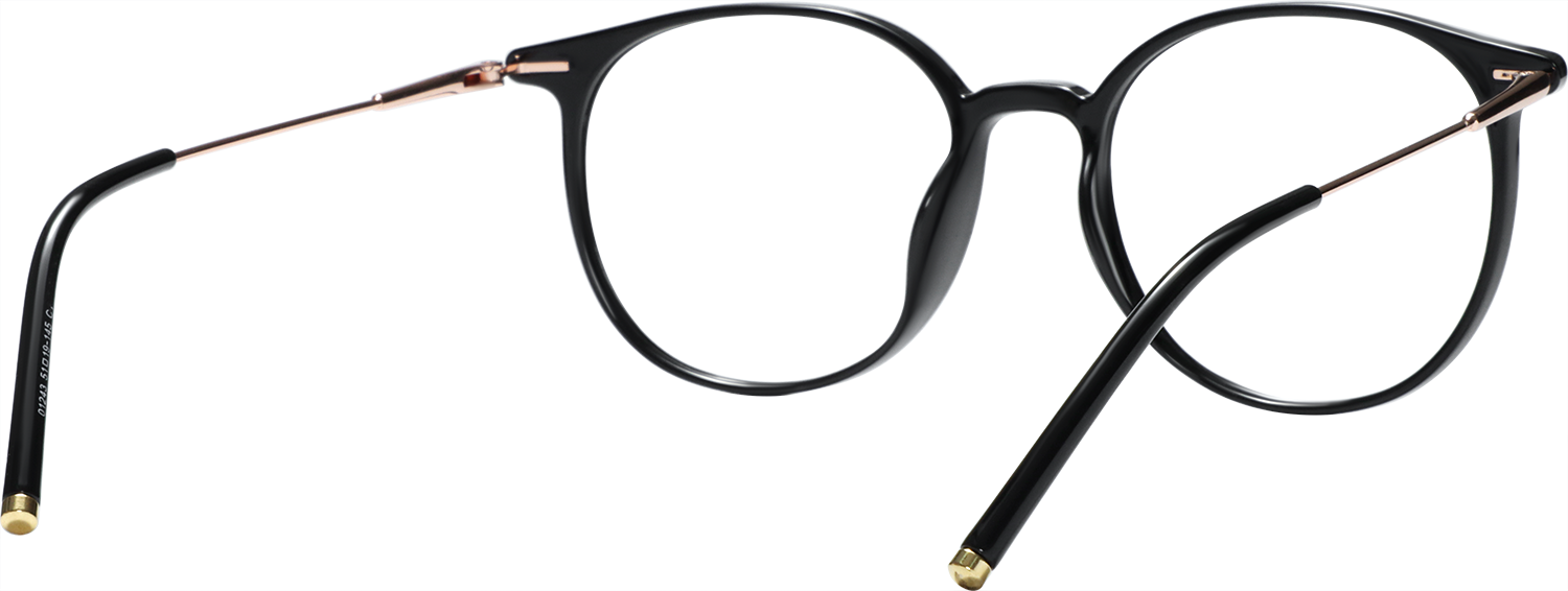 Nancy Black Round Eyeglasses Fytoo Optical
