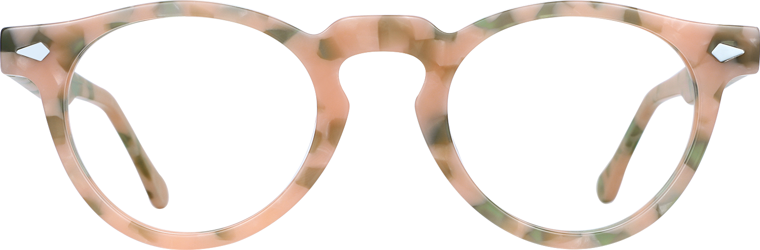 Fytoo Round Floral Acetate Full Rim Eyeglasses