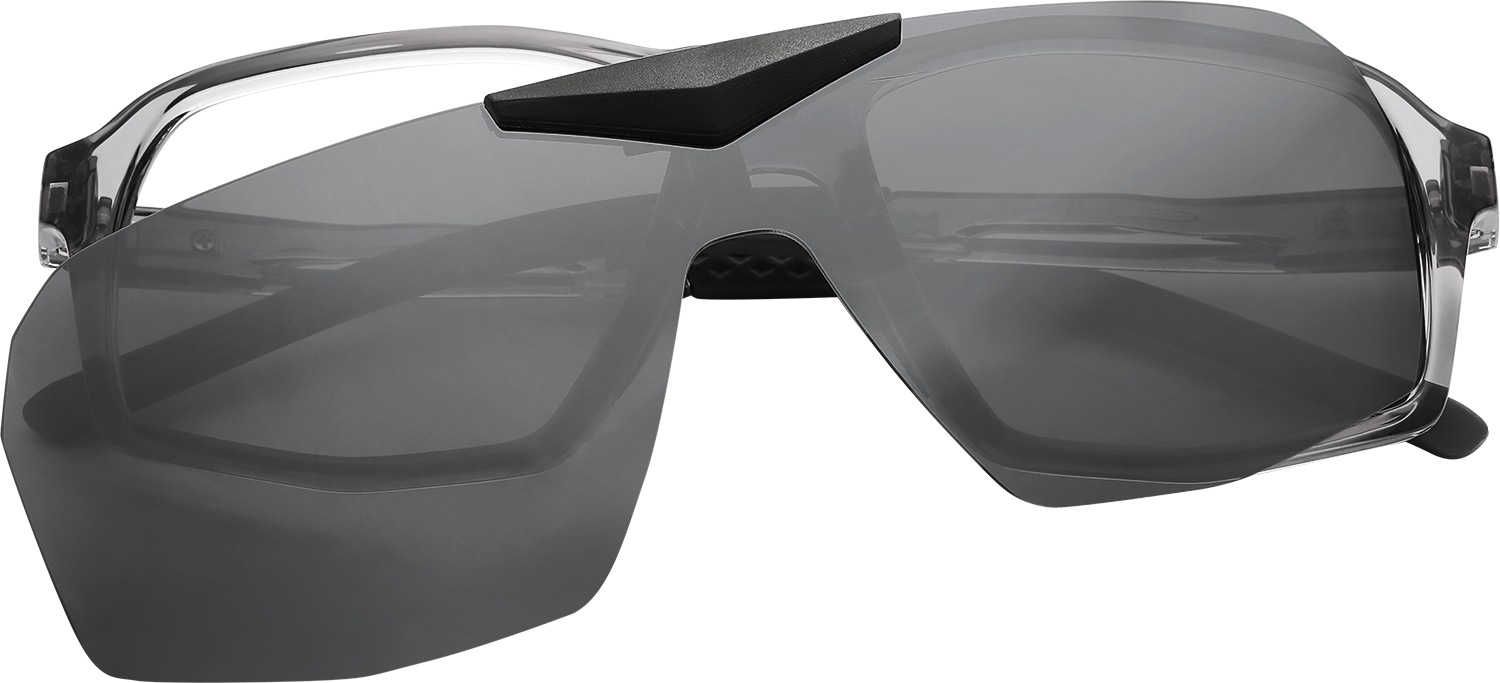 Geometric Grey TR90 Full Rim Eyeglasses