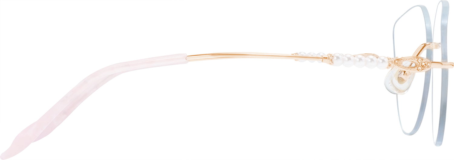 Sheila Cateye Rose Golden Eyeglasses | Fytoo Optical