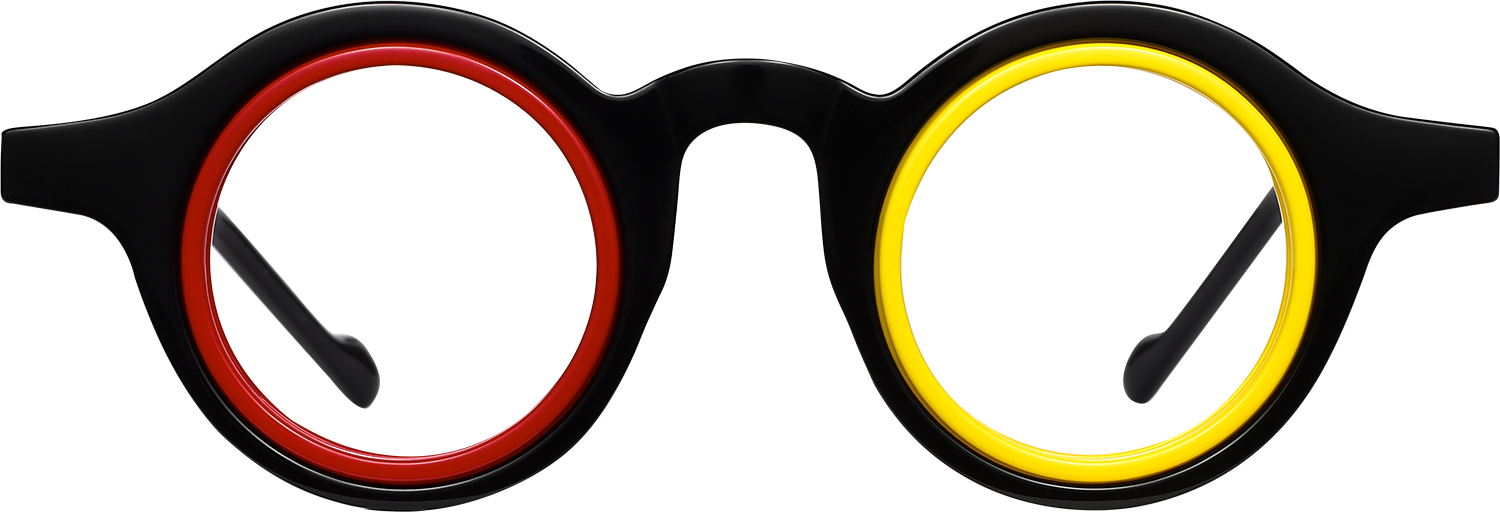 Fytoo Round Black TR90 Full Rim Eyeglasses