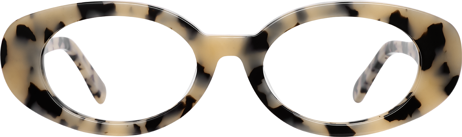 Fytoo Oval Tortoiseshell Acetate Full Rim Eyeglasses