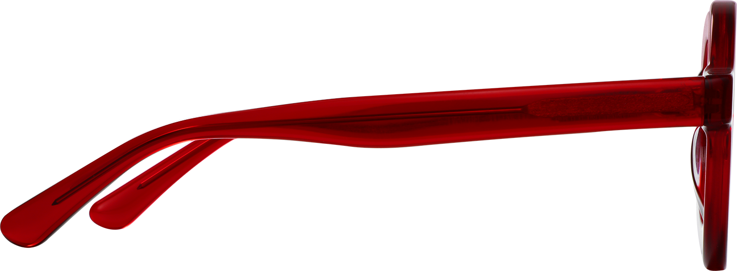 Beckett Round Red Eyeglasses | Fytoo Optical