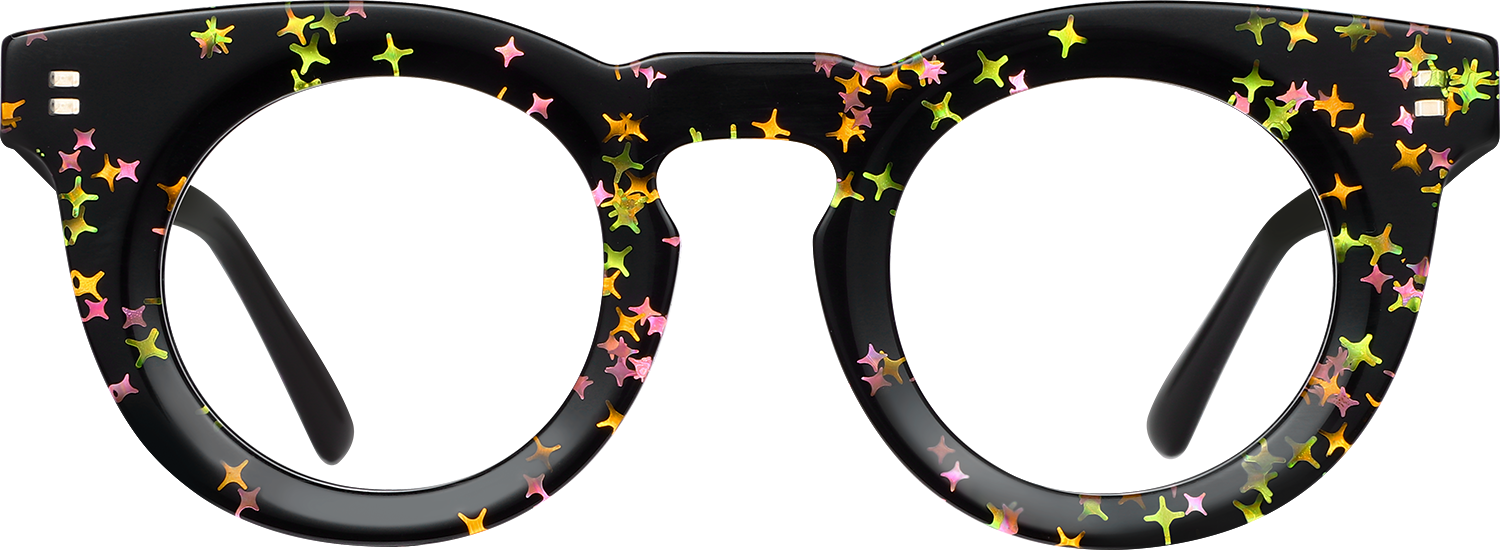 Fytoo Round Multicolour Acetate Full Rim Eyeglasses