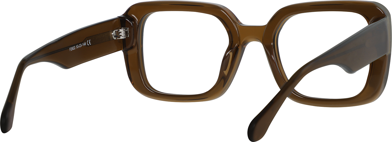 【STLBuddy Optical】 Smith Square Brown Eyeglasses | Fytoo Optical