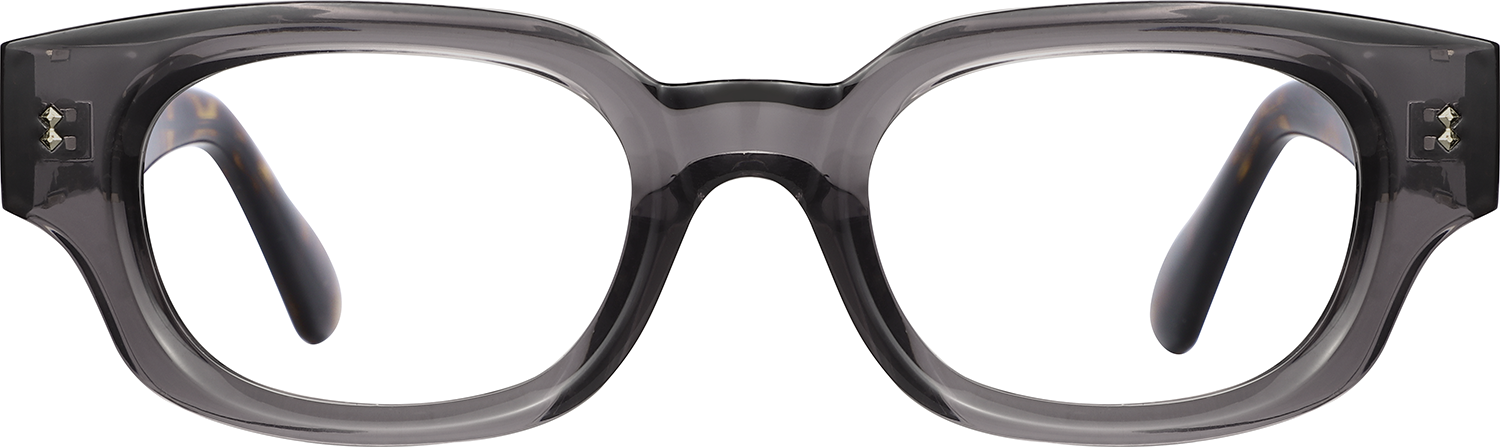 Fytoo Rectangle Grey Acetate Full Rim Eyeglasses-image-FT166434-01