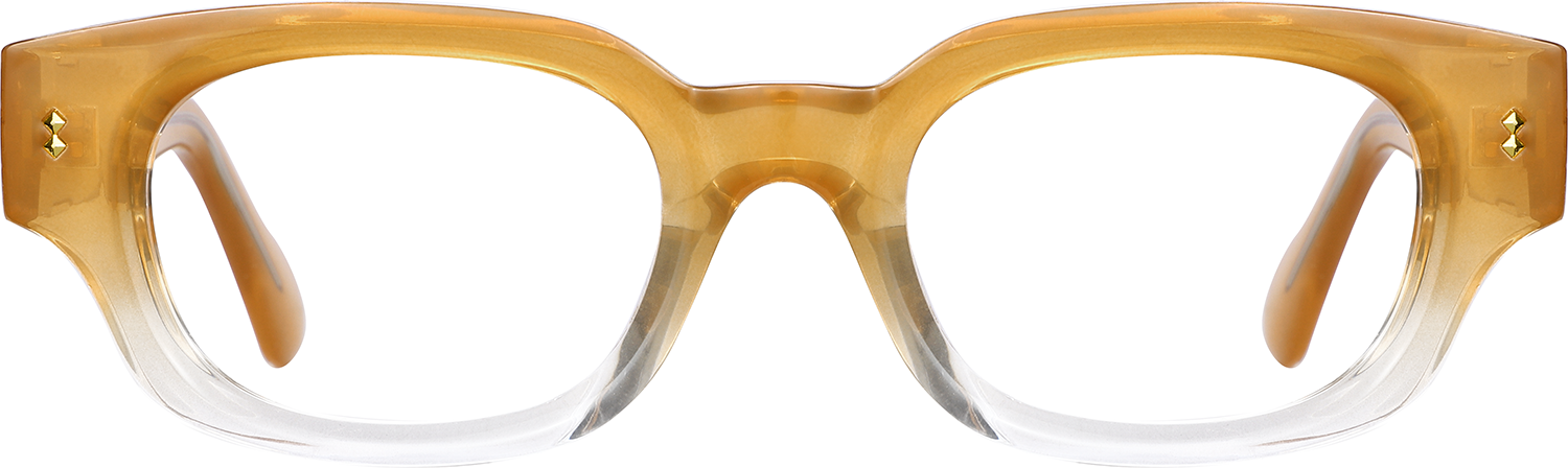 Fytoo Rectangle Orange Acetate Full Rim Eyeglasses-image-FT166434-02