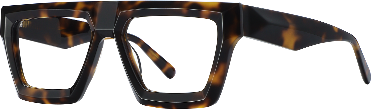 Alicia Geometric Tortoiseshell Eyeglasses | Fytoo Optical