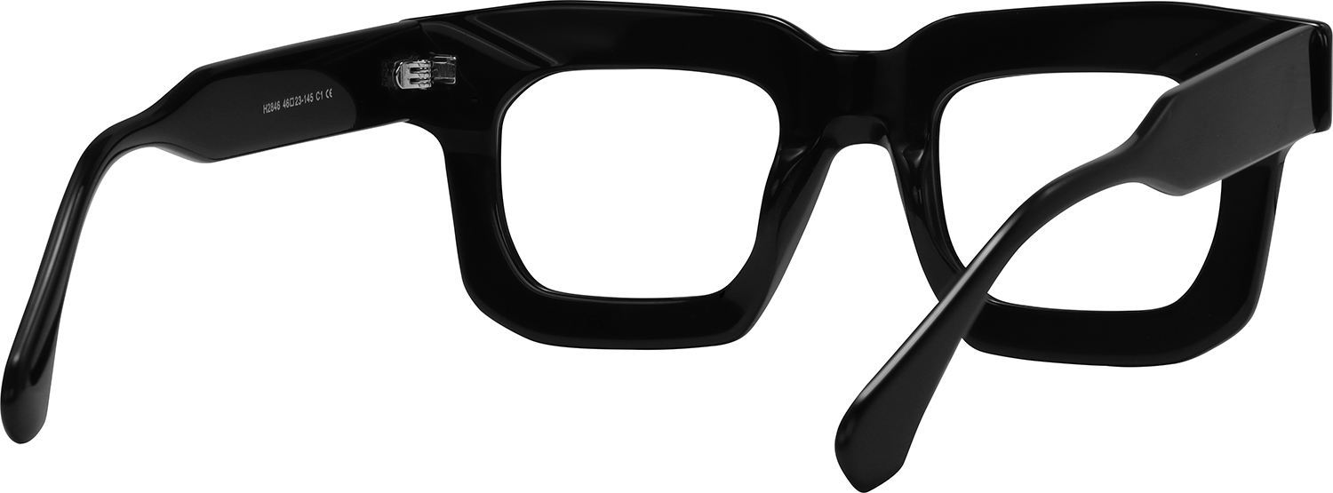 Patsy Square Black Eyeglasses | Fytoo Optical