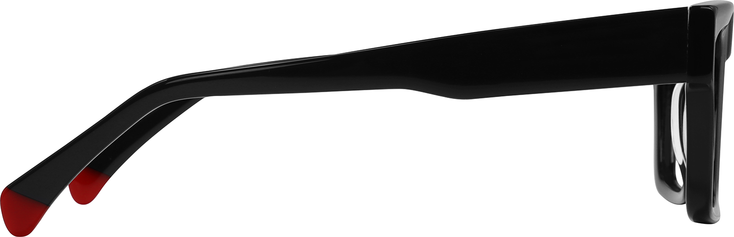 Enzo Rectangle Black Eyeglasses | Fytoo Optical