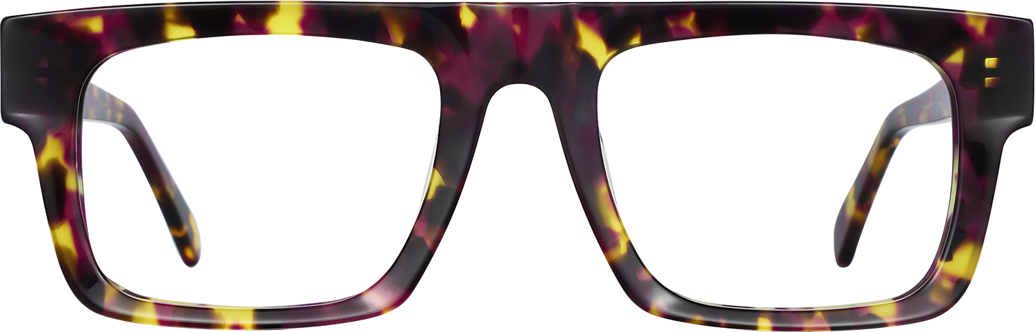 Fytoo Rectangle Tortoiseshell Acetate Full Rim Eyeglasses-image-FT1709-02