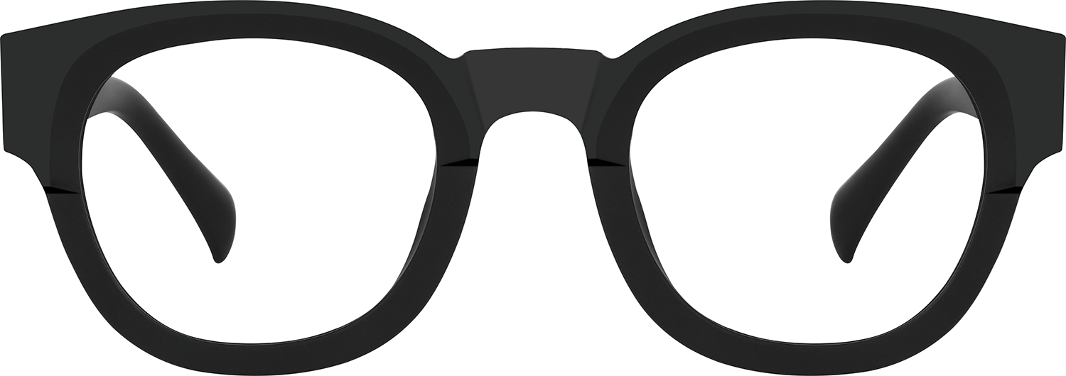 Fytoo Round Black TR90 Full Rim Eyeglasses-image-FT1718-01