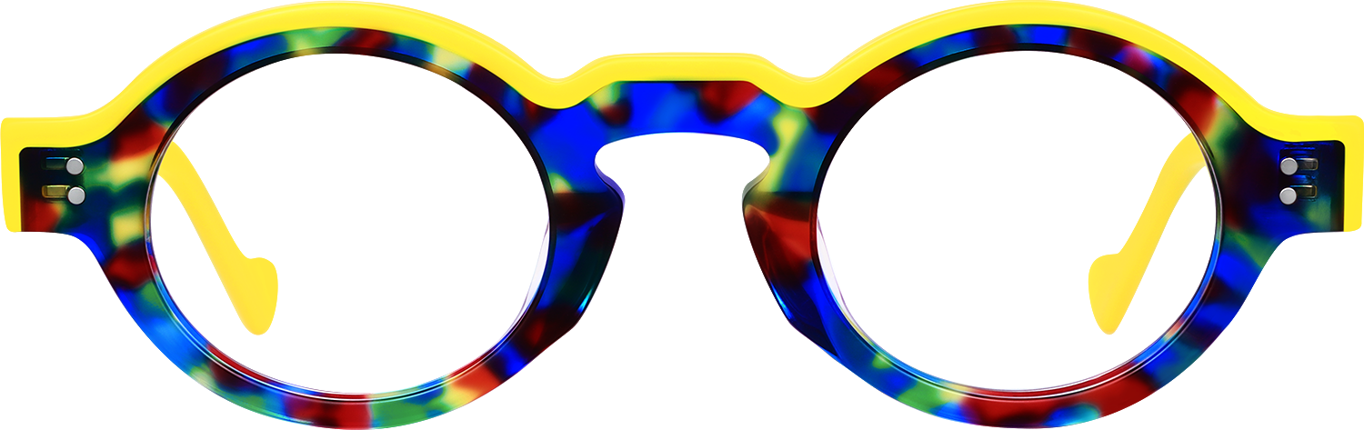 Fytoo Oval Multicolour Acetate Full Rim Eyeglasses-image-FT1728-03