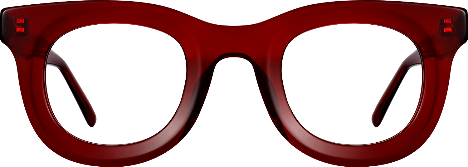 Fytoo Round Red Acetate Full Rim Eyeglasses-image-FT1770-04