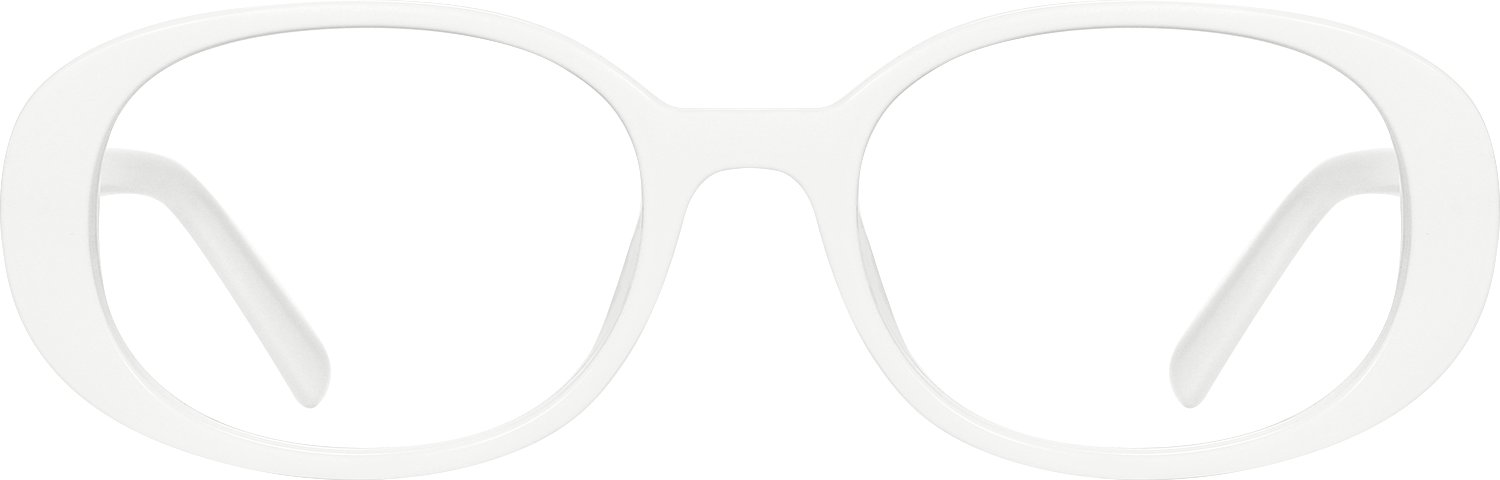 Fytoo Oval White TR90 Full Rim Eyeglasses-image-FT178115-01
