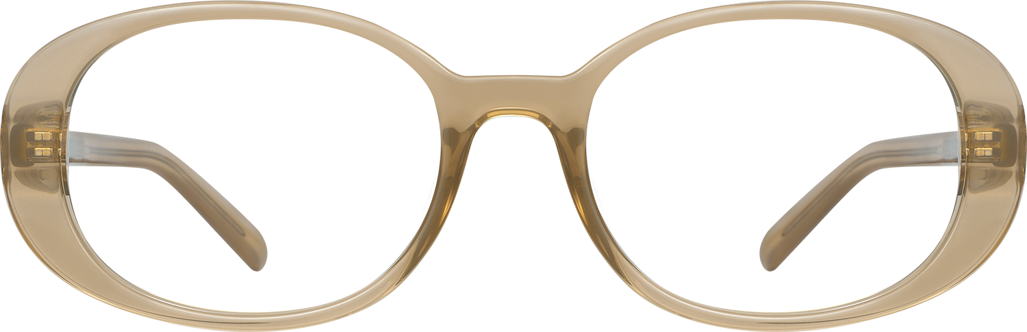 Fytoo Oval Light Coffee TR90 Full Rim Eyeglasses-image-FT178115-04