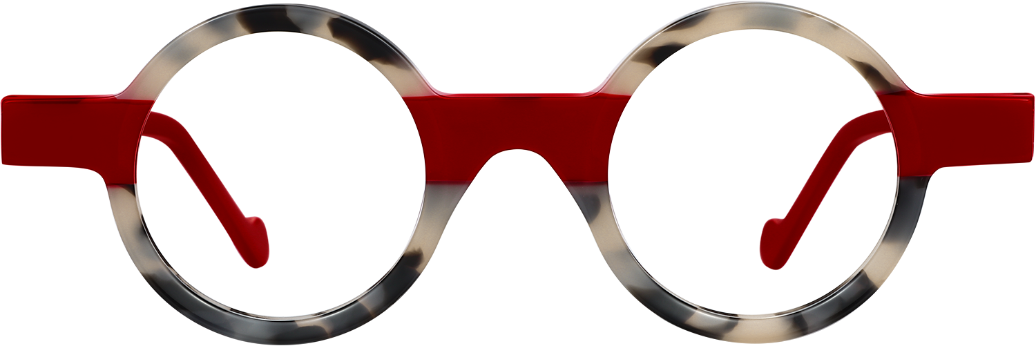 Fytoo Round Tortoiseshell Acetate Full Rim Eyeglasses