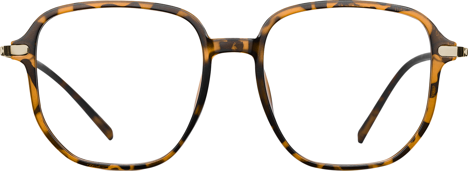 Fytoo Square Tortoiseshell TR90 Full Rim Eyeglasses-image-FT1842-02
