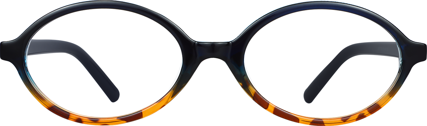 Fytoo Oval Two Tone TR90 Full Rim Eyeglasses-image-FT1845-07