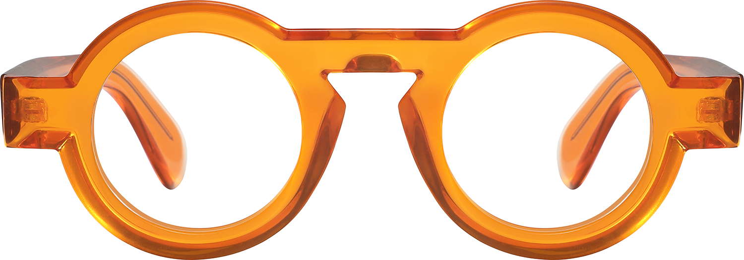Fytoo Round Orange Acetate TR90 Full Rim Eyeglasses-image-FT1880-22