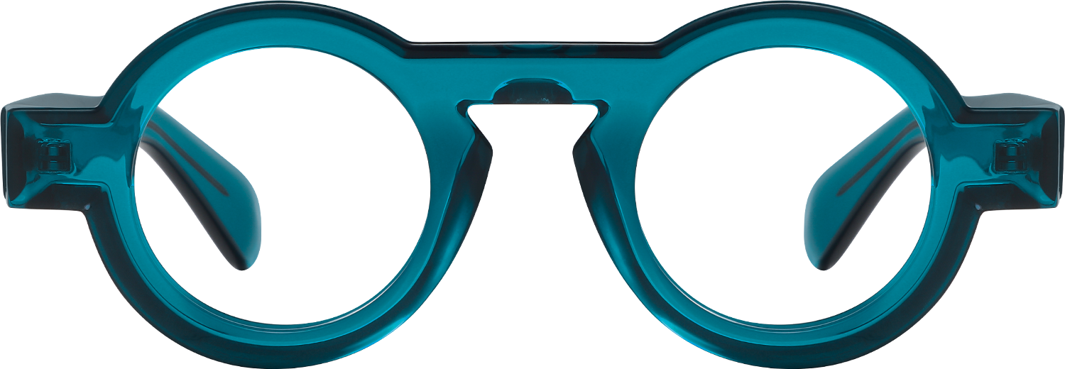 Fytoo Round Blue Acetate TR90 Full Rim Eyeglasses-image-FT1880-37