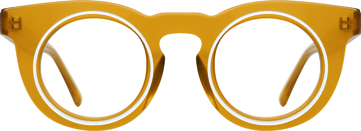 Fytoo Round Orange Acetate Full Rim Eyeglasses-image-FT195281-01