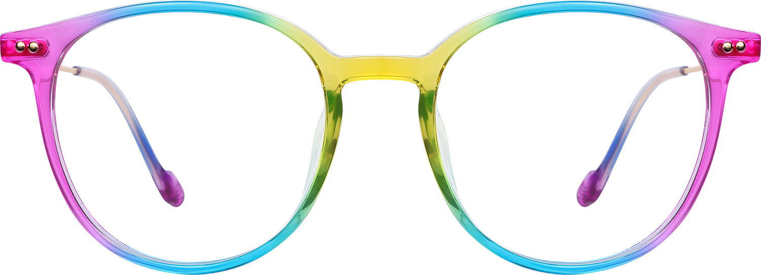 Fytoo Round Multicolour TR90 Full Rim Eyeglasses-image-FT199235-01