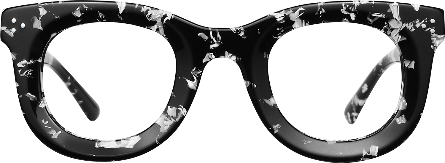 Fytoo Round Black Acetate Full Rim Eyeglasses-image-FT2052-03