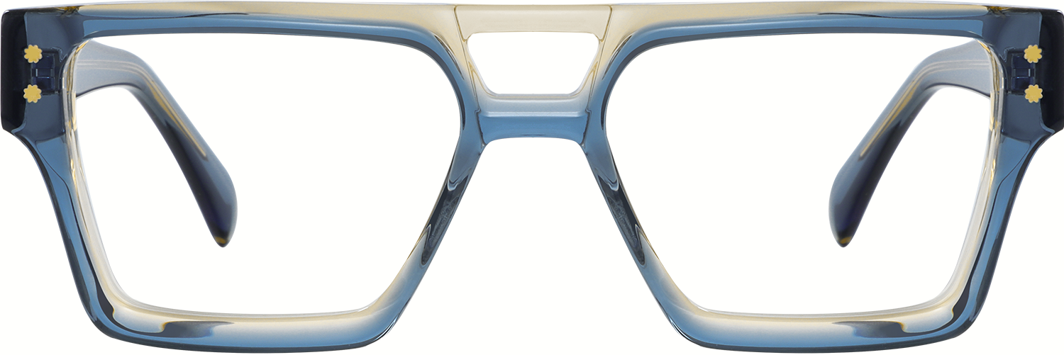 Fytoo Aviator Two Tone Acetate Full Rim Eyeglasses-image-FT2106-39