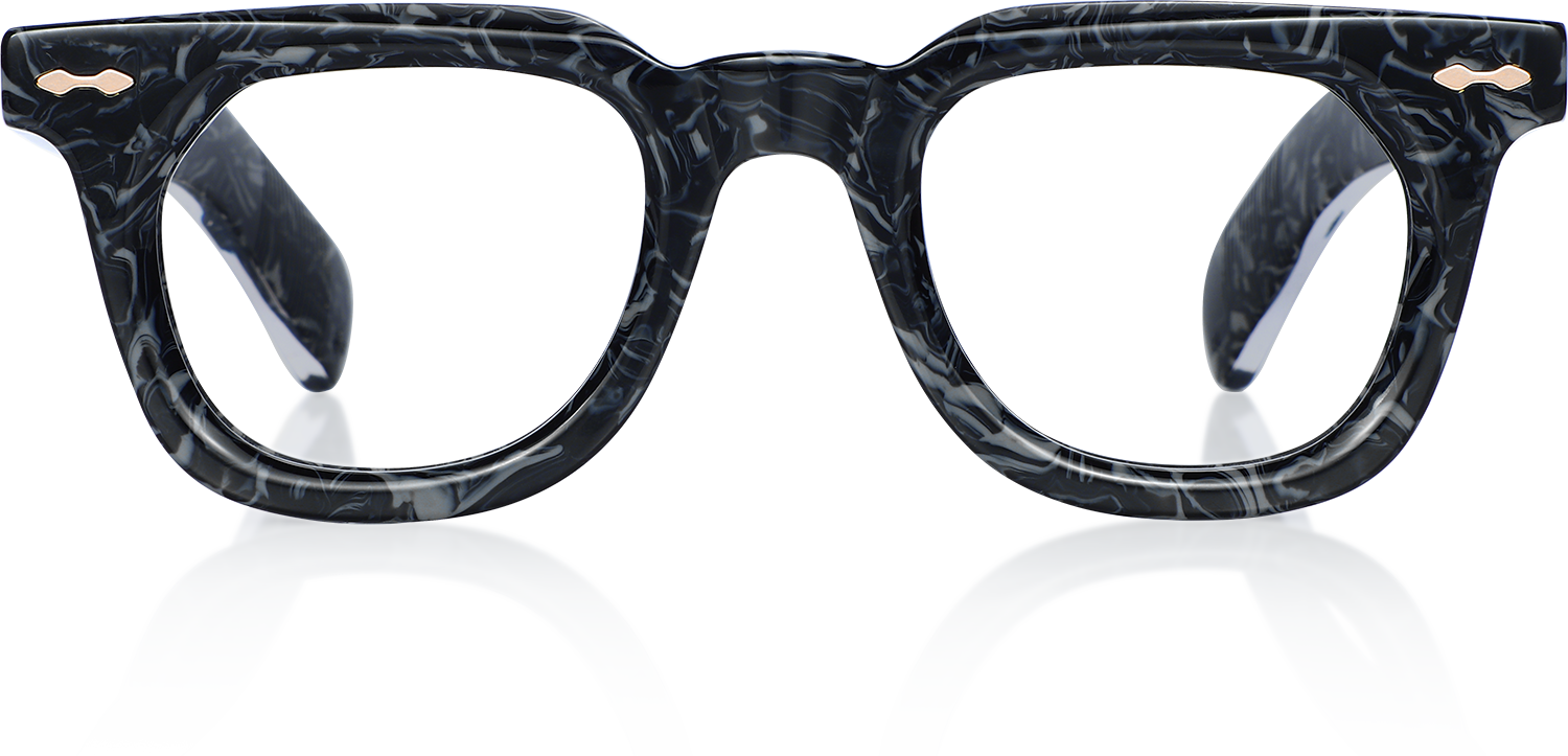 Fytoo Square Floral Acetate Full Rim Eyeglasses-image-FT211245-01