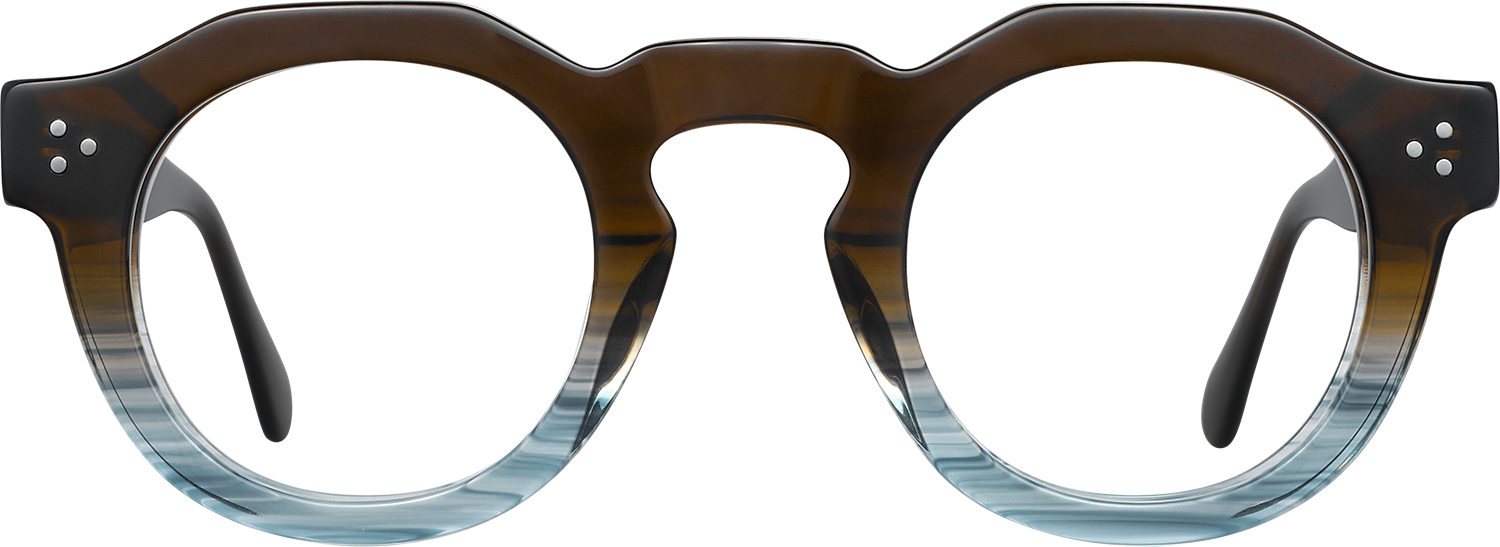 Fytoo Geometric Two Tone Acetate Full Rim Eyeglasses-image-FT2149-03