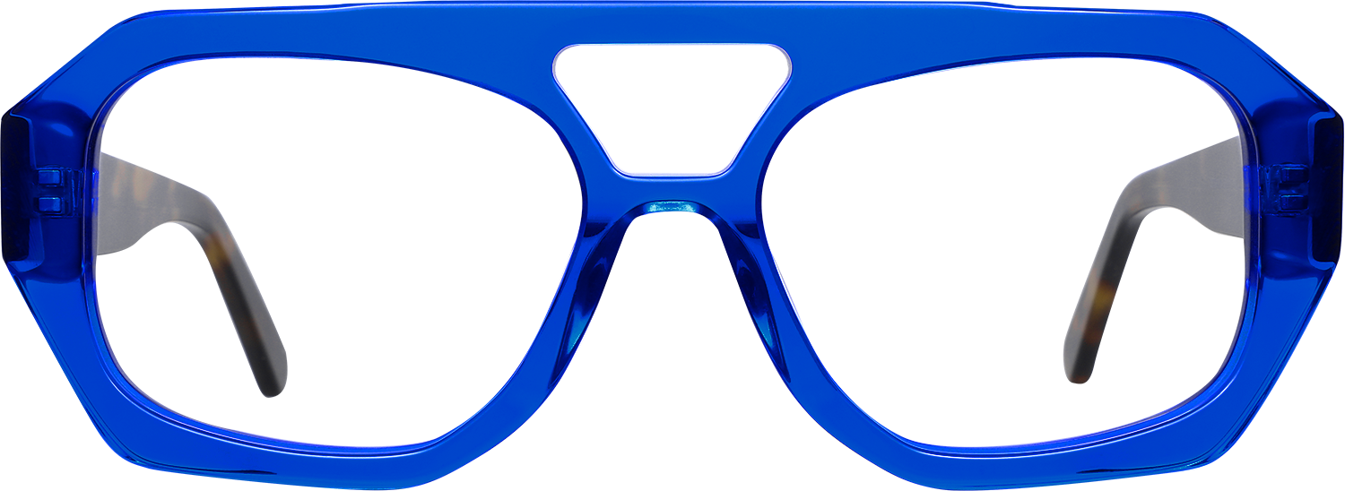 Fytoo Aviator Blue Acetate Full Rim Eyeglasses-image-FT2157-01