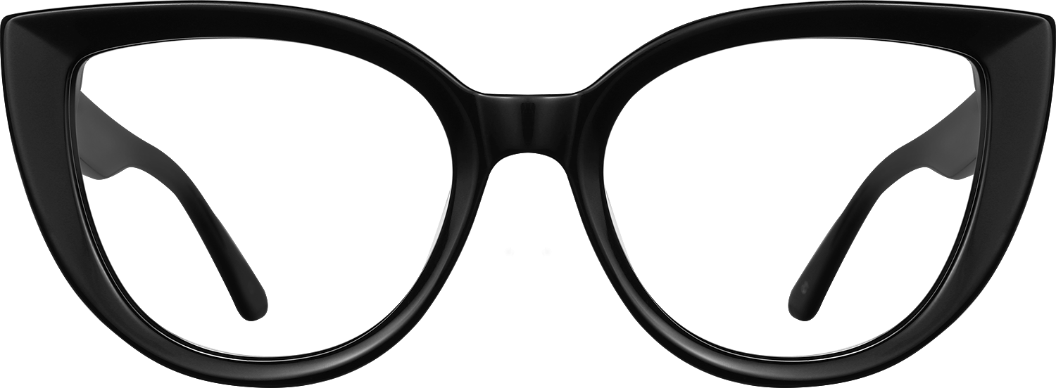 Fytoo Cateye Black Acetate Full Rim Eyeglasses-image-FT219370-01
