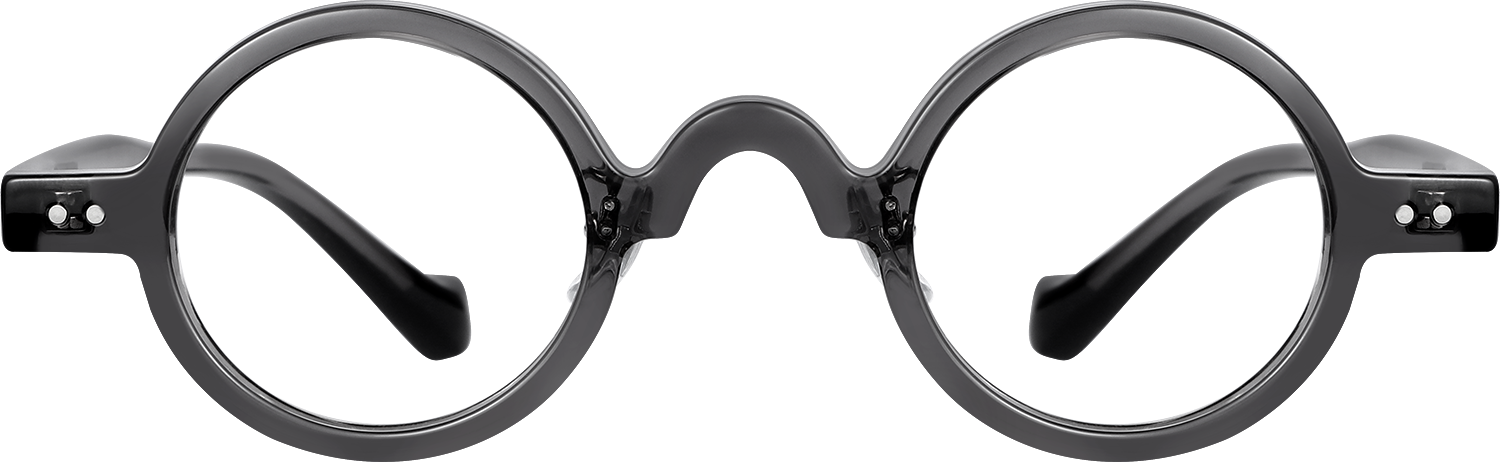 Fytoo Round Grey TR90 Full Rim Eyeglasses-image-FT219399-01