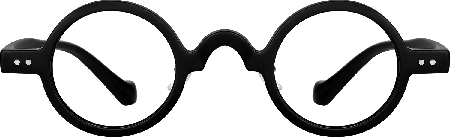 Fytoo Round Black TR90 Full Rim Eyeglasses-image-FT219399-03