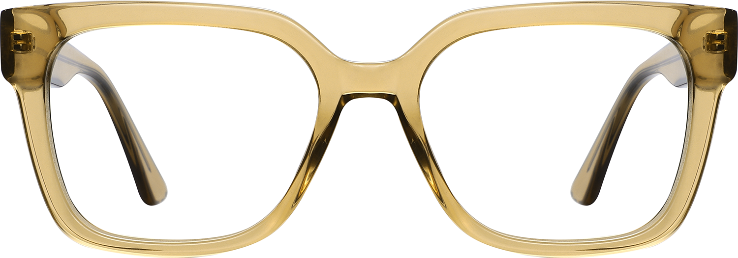 Fytoo Square Champagne Acetate Full Rim Eyeglasses-image-FT227955-03