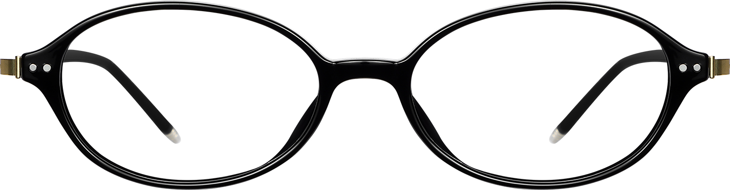 Fytoo Oval Black TR90 Full Rim Eyeglasses-image-FT228378-01