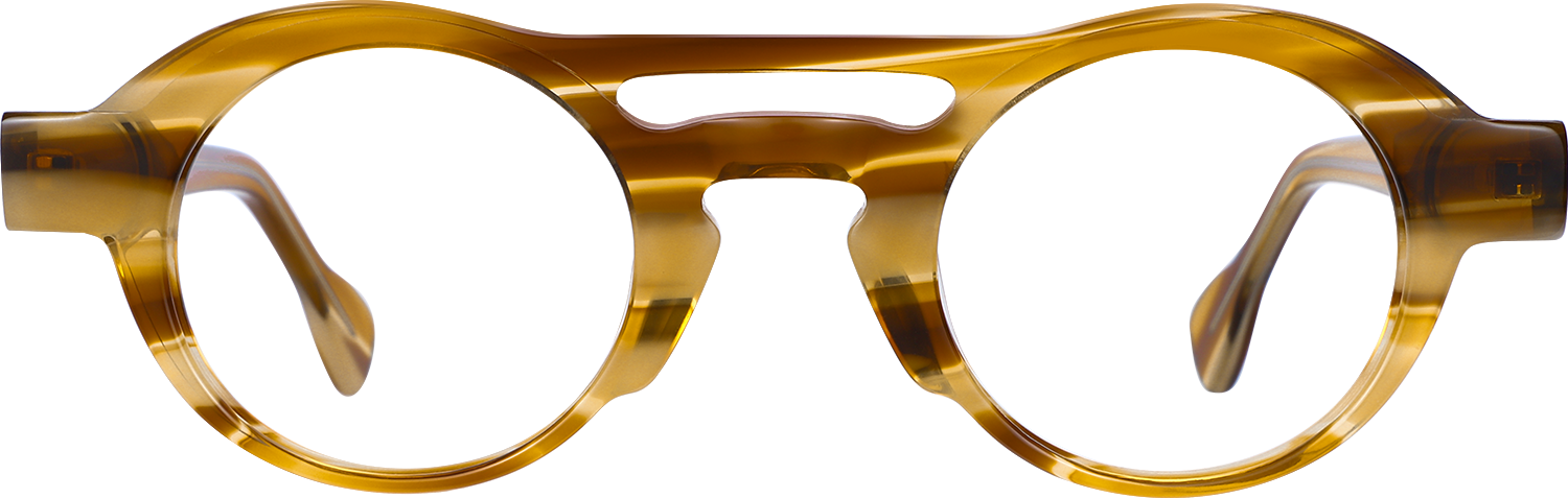 Fytoo Round Orange Acetate Full Rim Eyeglasses-image-FT230211-02