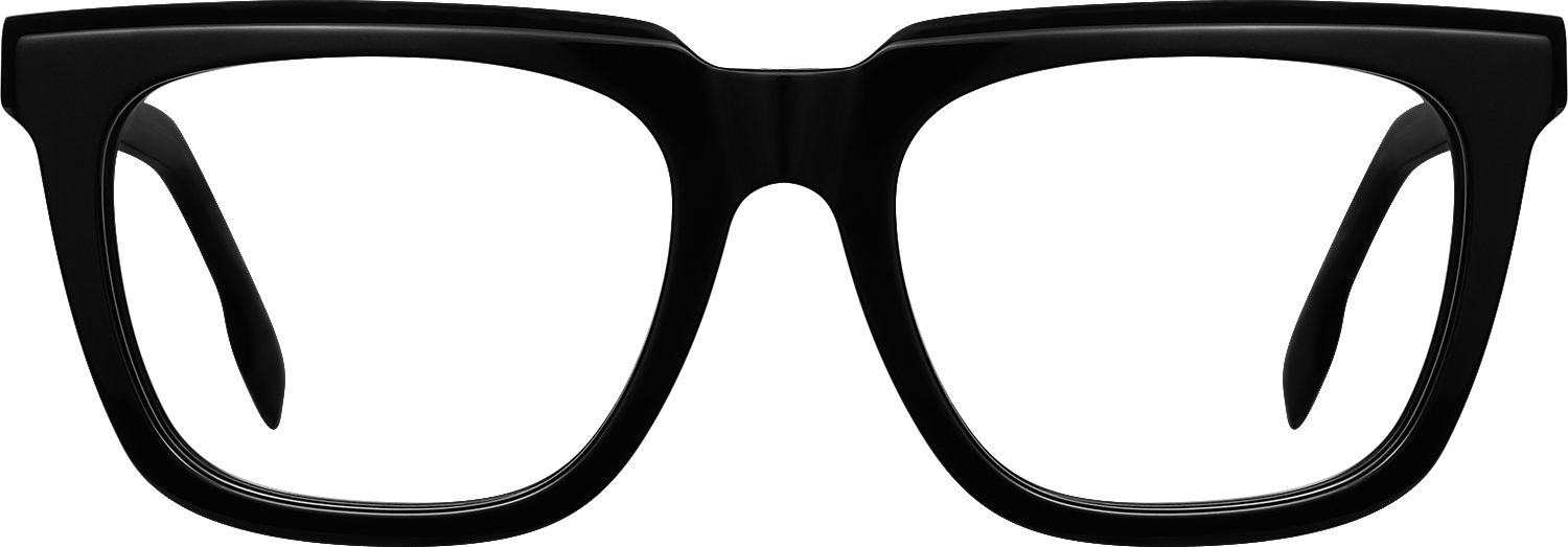 Fytoo Square Black Acetate Full Rim Eyeglasses-image-FT240823-02