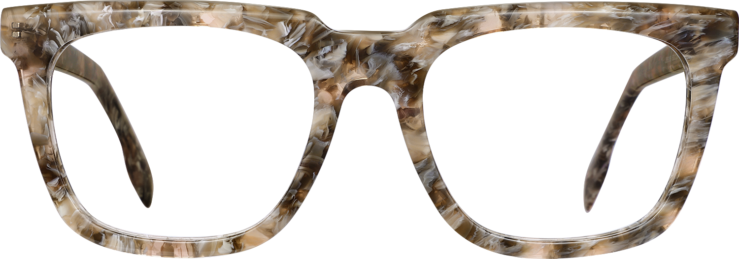 Fytoo Square Floral Acetate Full Rim Eyeglasses-image-FT240823-03