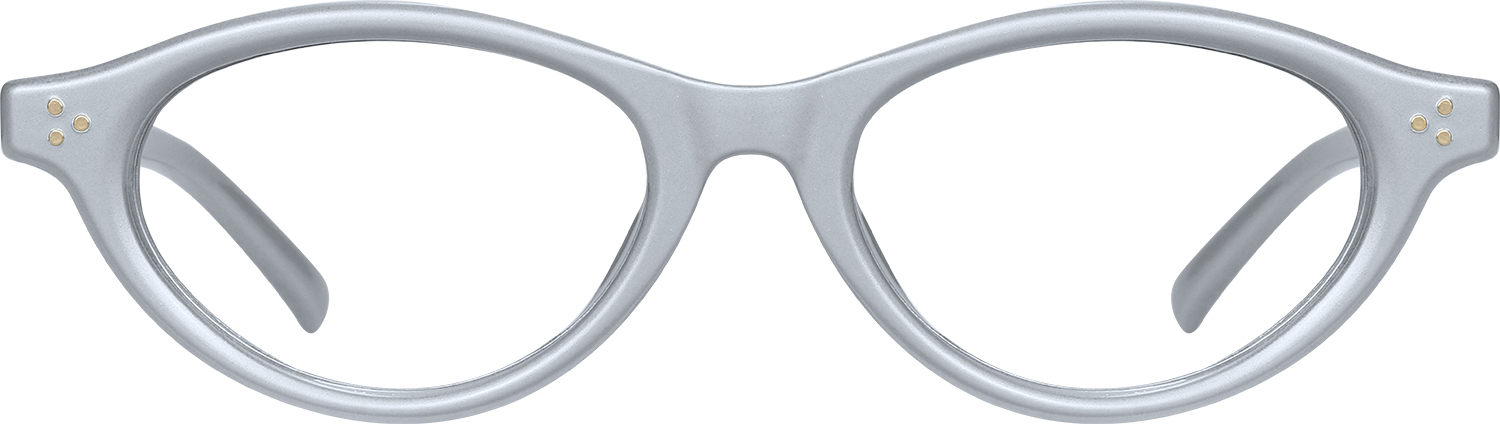Fytoo Oval Silver TR90 Full Rim Eyeglasses-image-FT244386-01