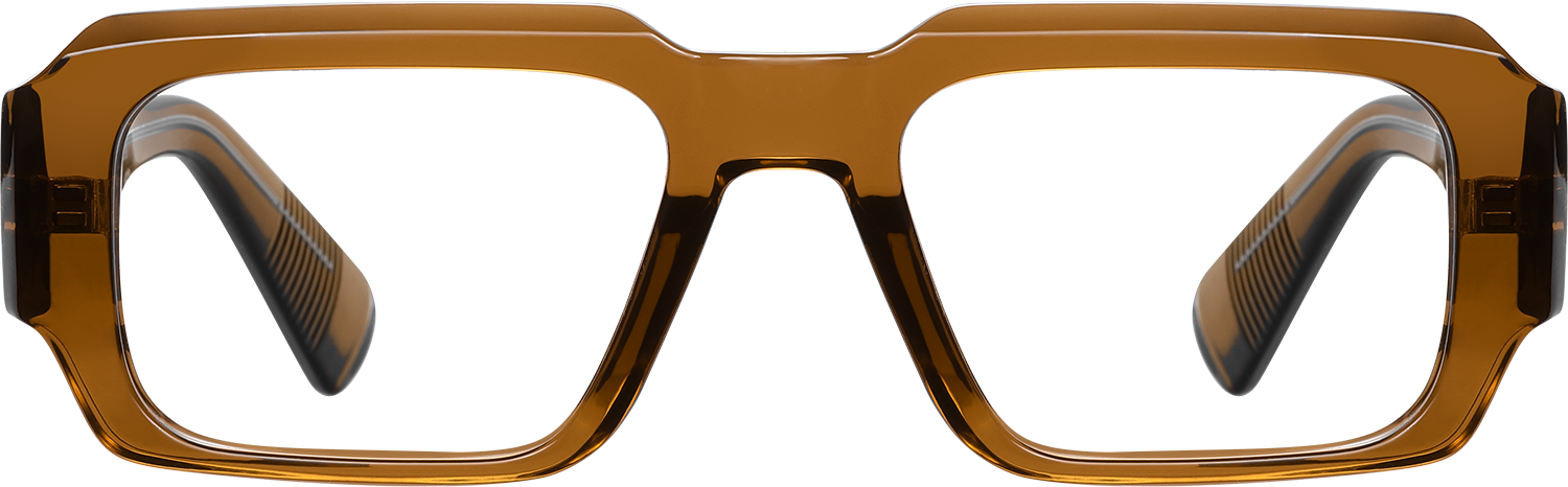 Fytoo Rectangle Brown TR90 Full Rim Eyeglasses-image-FT251999-01