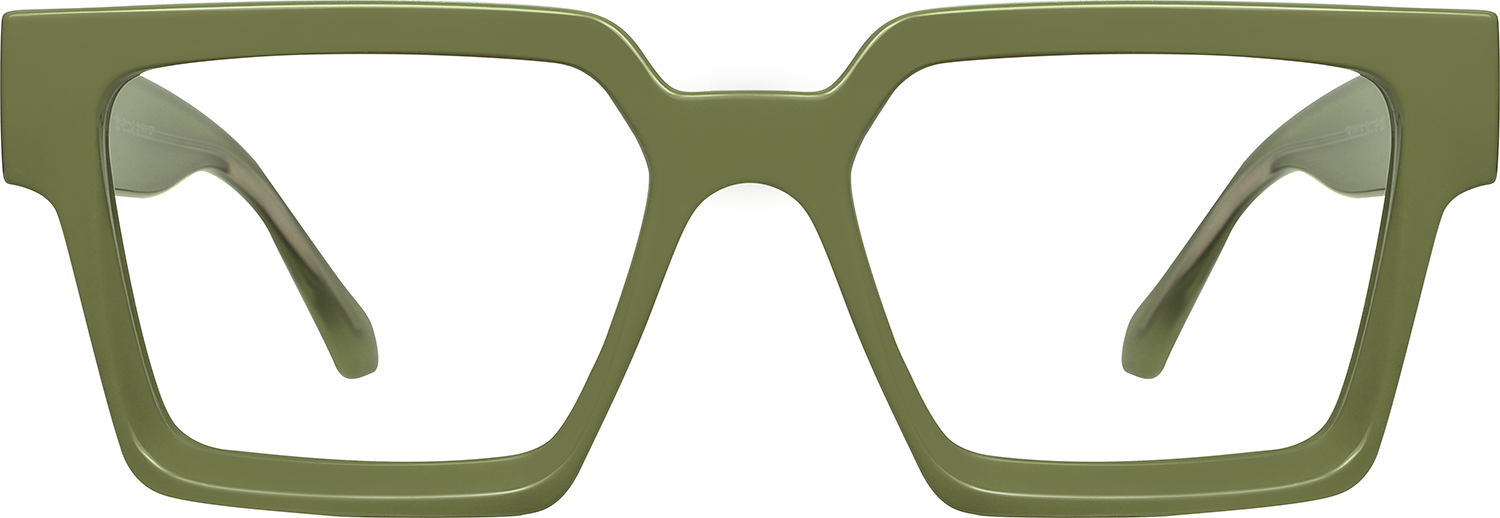 Fytoo Square Green TR90 Full Rim Eyeglasses-image-FT257805-03