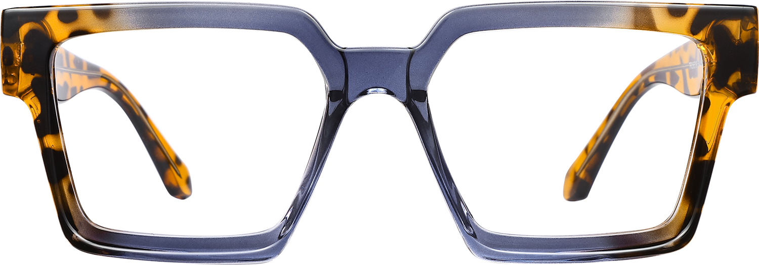 Fytoo Square Blue TR90 Full Rim Eyeglasses-image-FT257805-05