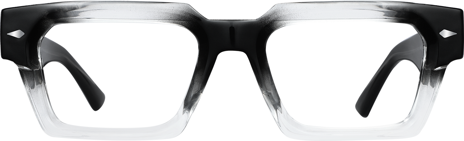 Fytoo Rectangle Two Tone Acetate Full Rim Eyeglasses-image-FT264741-03